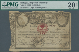 Portugal: 12.800 Reis 1826, P.29, Much Better Condition Then Normally Offered But Still With Tears A - Portogallo