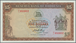 Rhodesia / Rhodesien: 5 Dollars 1972 P. 32 In Condition: UNC. - Rhodesien
