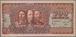 Romania / Rumänien: Banca Republicii Populare Române 500 Lei 1949, P.86, Highly Rare Note In UNC Con - Rumänien