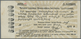 Russia / Russland: Socialist Soviet Republic Of Armenia 5 Million Rubles 1922, P.S685b, Still Strong - Rusia