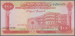 Saudi Arabia  / Saudi Arabien: 100 Riyals ND(1966), P.15b, Excellent Condition With A Soft Vertical - Saoedi-Arabië