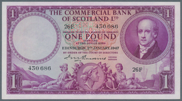 Scotland / Schottland: The National Bank Of Scotland 1 Pound 1956 And The Commercial Bank Of Scotlan - Other & Unclassified