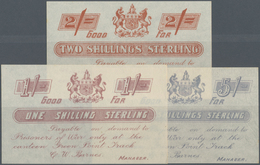 South Africa / Südafrika: Set Of 3 Notes BOER WAR Containing 1, 2 And 5 Shillings ND P. NL, All In C - Südafrika