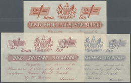 South Africa / Südafrika: Set Of 3 Notes BOER WAR Containing 1, 2 And 5 Shillings ND P. NL, All In C - Sudafrica