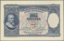Spain / Spanien: 1000 Pesetas 1937 Specimen Proofs Pick Unlisted, Highly Rare Unissued Design, Print - Autres & Non Classés