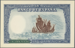 Spain / Spanien: 50 Pesetas 1937 Specimen Proof Pick Unlisted, Highly Rare Unissued Design, Printed - Otros & Sin Clasificación