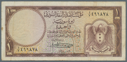 Syria / Syrien: 1 Livre ND(1950), P.73, Lightly Toned Paper With Several Folds. Condition: F - Syrië