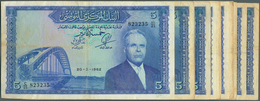 Tunisia / Tunisien: Lot With 23 X 5 Dinars 1962, P.61 In Used Condition With Several Handling Marks, - Tunesien