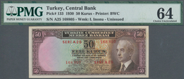 Turkey / Türkei: 50 Kurus 1930, P.133, PMG 64 - Türkei