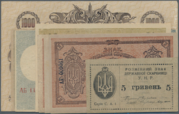 Ukraina / Ukraine: Huge Set With 11 Banknotes Series 1918-1920 Containing 3 X 1000 Karbovantsiv ND(1 - Ukraine