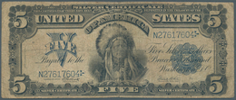 United States Of America: 5 Dollars Silver Certificate Series 1899, P.340 In Well Worn Condition Wit - Autres & Non Classés