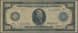 United States Of America: 100 Dollars Federal Reserve Note Series 1914 With Portrait Of Benjamin Fra - Autres & Non Classés