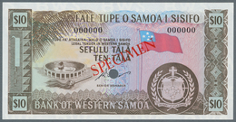 Western Samoa / West-Samoa: 10 Tala ND(1967) SPECIMEN P.18dsin Perfect UNC Condition - Samoa