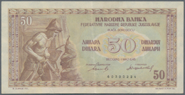 Yugoslavia / Jugoslavien: Very Nice Set Of The 1946 And 1955 Series Comprising 50, 2 X 100, 500 And - Joegoslavië