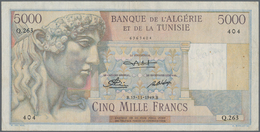 Algeria / Algerien: Set Of 2 Notes Containing 5000 Francs 1949 P. 109 (F) And 50 Nouveaux Francs 195 - Algerien