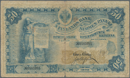 Finland / Finnland: 50 Markkaa 1898 P. 6c, Stronger Used With Strong Center And Horizontal Fold, 2 C - Finnland