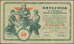 Yugoslavia / Jugoslavien: Committee Of The Slovenian Government Liberty Front 50 Reichsmark 1943, P. - Yougoslavie