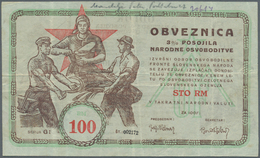 Yugoslavia / Jugoslavien: Committee Of The Slovenian Government Liberty Front 100 Reichsmark 1943, P - Yougoslavie