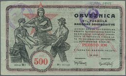 Yugoslavia / Jugoslavien: Committee Of The Slovenian Government Liberty Front 500 Reichsmark 1943, P - Jugoslawien