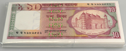 Bangladesh: Origial Bundle Of 100 Pcs 10 Taka ND P. 25c In UNC. (100 Pcs) - Bangladesch