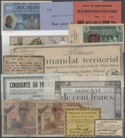 France / Frankreich: Huge Collection France Assignates, Regional Notgeld, Bon De Solidarité, Tresor - Sonstige & Ohne Zuordnung