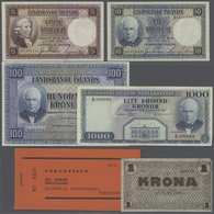 Iceland / Island: Lot Of About 100 Banknotes From Iceland Plus About 80 Complete Booklets Of Purchas - Islande