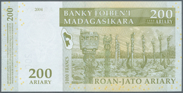 Madagascar: 1994/2008 (ca.), Ex Pick 75-NEW, Quantity Lot With 127 Banknotes In Good To Mixed Qualit - Madagaskar