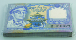 Nepal: Bundle With 100 Pcs. Nepal 1 Rupee 1974, P.22 In UNC - Népal