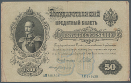 Russia / Russland: Lot With 132 Banknotes Russia 1898 - 1915 Containing 1 Ruble 1898 And 1915, 3 Rub - Rusia