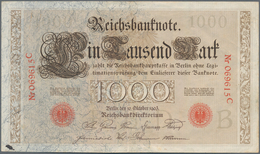 Deutschland - Deutsches Reich Bis 1945: 1000 Mark 1903 Ro. 21 Mit Mittelfalte Und Tintenfleck Auf De - Sonstige & Ohne Zuordnung
