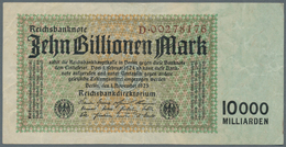 Deutschland - Deutsches Reich Bis 1945: Reichsbanknote 10 Billionen Reichsmark 1923, Reichsdruck, KN - Altri & Non Classificati