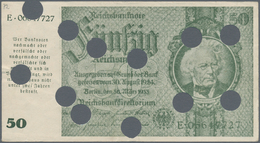 Deutschland - Deutsches Reich Bis 1945: 50 Reichsmark 1945 Notausgabe "Schörner" Ro. 181, Gebraucht - Autres & Non Classés