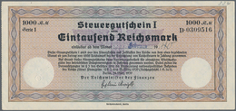 Deutschland - Deutsches Reich Bis 1945: Steuergutscheine Des Reichsministers Der Finanzen, Berlin, 2 - Other & Unclassified