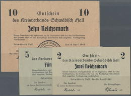 Deutschland - Alliierte Miltärbehörde + Ausgaben 1945-1948: Schwäbisch Hall, Kreisverband, 2, 5, 10, - Autres & Non Classés