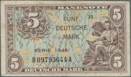 Deutschland - Bank Deutscher Länder + Bundesrepublik Deutschland: 5 DM 1948 Kopfgeldserie, Serie "B/ - Andere & Zonder Classificatie