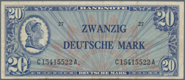 Deutschland - Bank Deutscher Länder + Bundesrepublik Deutschland: 20 Mark 1948 Ro. 246, Mehrfach Gef - Otros & Sin Clasificación