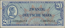 Deutschland - Bank Deutscher Länder + Bundesrepublik Deutschland: 20 DM 1948 "Liberty", Ro.246a, 3 S - Autres & Non Classés