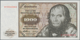 Deutschland - Bank Deutscher Länder + Bundesrepublik Deutschland: 1000 DM 1960 Serie "W/B", Ro.268a - Other & Unclassified