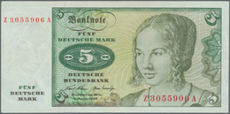 Deutschland - Bank Deutscher Länder + Bundesrepublik Deutschland: 5 DM 1970 Ersatznote Serie "Z/A", - Andere & Zonder Classificatie