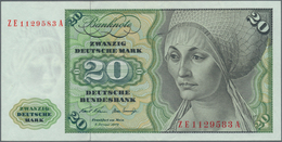 Deutschland - Bank Deutscher Länder + Bundesrepublik Deutschland: 20 DM 1970 Ersatznote Serie "ZE/A" - Autres & Non Classés