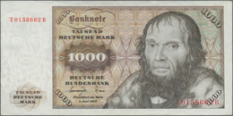 Deutschland - Bank Deutscher Länder + Bundesrepublik Deutschland: 1000 DM 1977 Ersatznote Serie "Z/B - Other & Unclassified