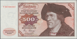 Deutschland - Bank Deutscher Länder + Bundesrepublik Deutschland: 500 DM 1980 Serie "V/U", Ro.290a I - Autres & Non Classés