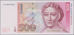 Deutschland - Bank Deutscher Länder + Bundesrepublik Deutschland: 500 DM 1991 Ersatznote Serie "YA/A - Other & Unclassified