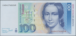 Deutschland - Bank Deutscher Länder + Bundesrepublik Deutschland: 100 DM 1993 Ersatznote Serie "ZA/D - Sonstige & Ohne Zuordnung