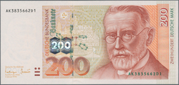 Deutschland - Bank Deutscher Länder + Bundesrepublik Deutschland: 200 DM 1996, Serie "AK/D", Ro.311a - Andere & Zonder Classificatie