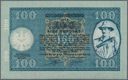 Deutschland - Nebengebiete Deutsches Reich: Laibach 100 Lire 1944 Ro. 613 In Erhaltung: UNC. - Andere & Zonder Classificatie