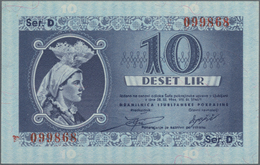 Deutschland - Nebengebiete Deutsches Reich: Laibach 10 Lire 1944 Ro. 621 In Erhaltung: UNC. - Sonstige & Ohne Zuordnung