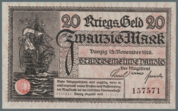 Deutschland - Nebengebiete Deutsches Reich: Danzig, 20 Mark, 15.11.1918 (Ro. 789, Pick 10) In Erhalt - Andere & Zonder Classificatie