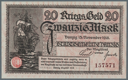 Deutschland - Nebengebiete Deutsches Reich: Danzig, 20 Mark, 15.11.1918 (Ro. 789, Pick 10) In Erhalt - Altri & Non Classificati