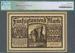 Deutschland - Nebengebiete Deutsches Reich: Danzig, 50.000 Mark, 20.3.1923, Pick 20, ICG Graded 63 U - Altri & Non Classificati